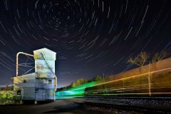 Train Blasting Through Waldo