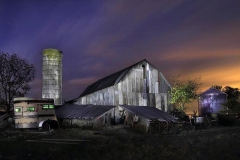 Silo, Old Barn, and Horse Trailer